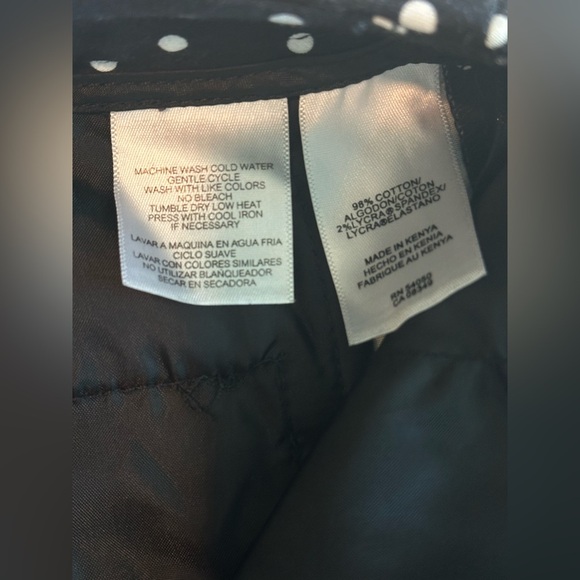 New Jones New York Black and White Polka Dot Women's Shorts Size 10 - Picture 6 of 9